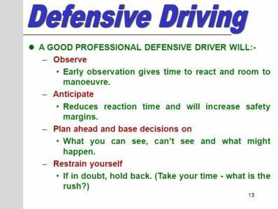 Defensive Driving – Exactly What Does It Mean?